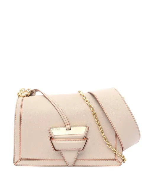 Loewe Pre-Owned 2010-2026 Grained Calfskin Barcelona Soft satchel Neutrals WASQ2V0T0702TI81