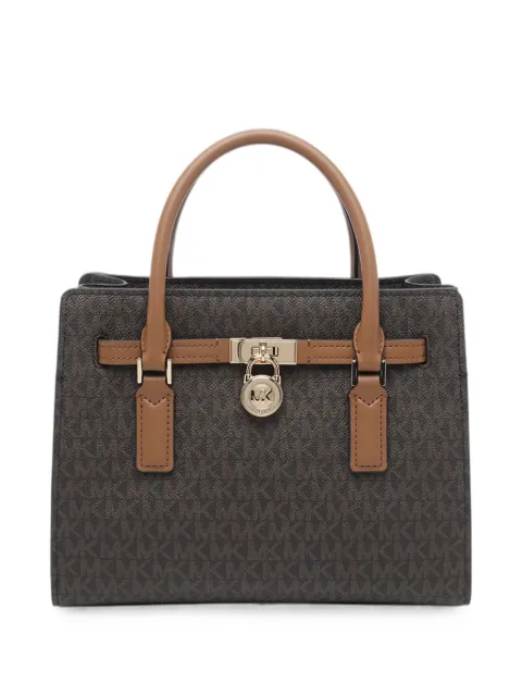 Michael Michael Kors Hamilton logo-print tote bag Brown 30T6GNXS1B