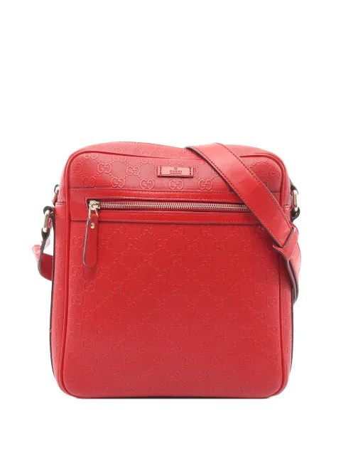 Gucci Pre-Owned 2000-2015 Diamante Calfskin crossbody bag Red V2HX6N4KFPNXFMHT