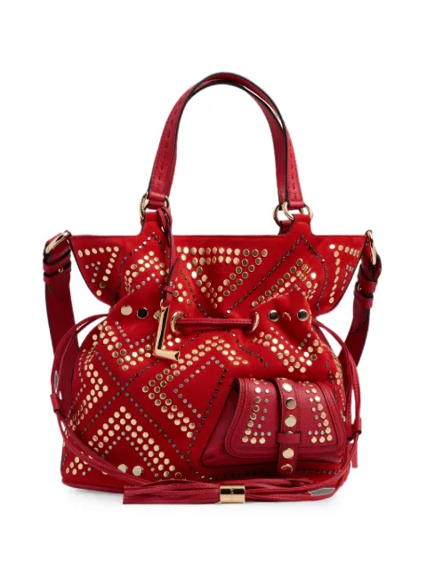 Lancel medium Premier Flirt stud-embellished bucket bag Red A14102H9TU