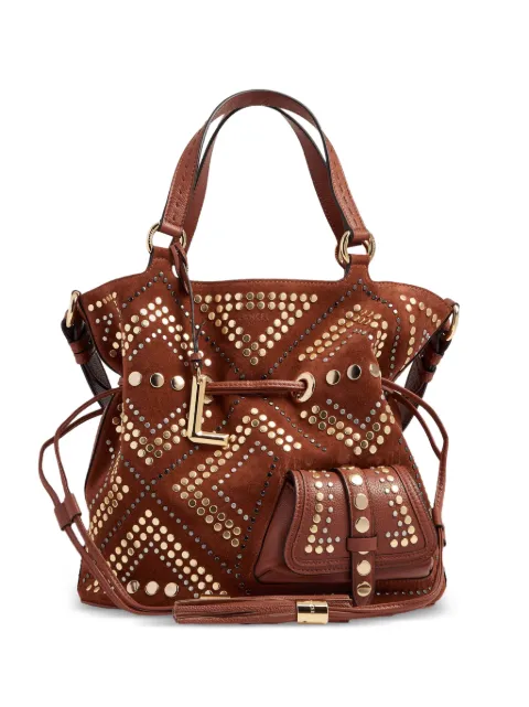 Lancel medium Premier Flirt studded bucket bag Brown A14102D0TU