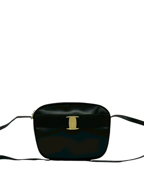 Ferragamo Pre-Owned 2010-2026 Leather Vara Bow crossbody bag Black 52CMHE56KQQ89N6V