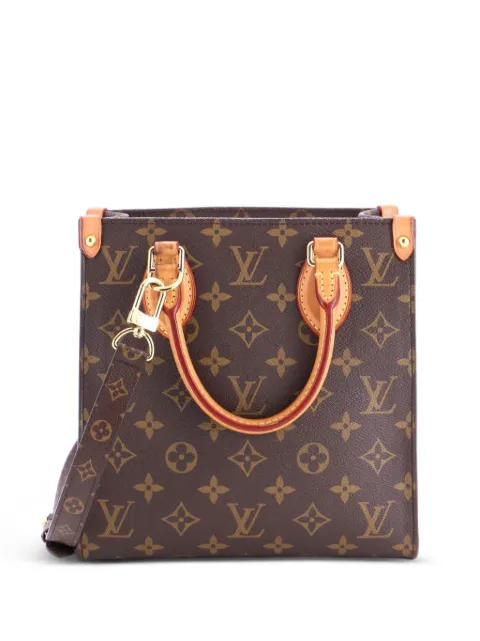 Louis Vuitton Pre-Owned Sac Plat NM Bag Monogram Canvas BB tote bag Brown Q5DHK19J9URKRKIZ