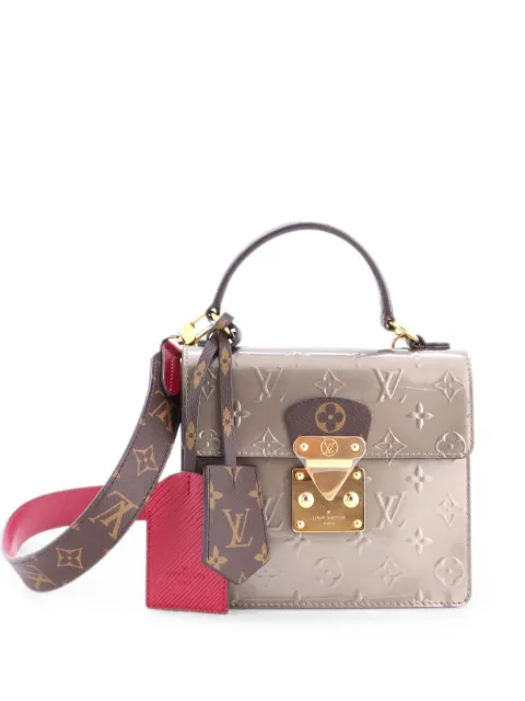 Louis Vuitton Pre-Owned Spring Street NM Handbag Monogram Vernis with Monogram Canvas satchel Neutrals NCRVWWJ2NSYC8FFQ