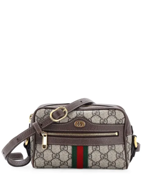 Gucci Pre-Owned Ophidia Shoulder Bag GG Coated Canvas Mini crossbody bag Brown B0JDDXX215Y6YGAA