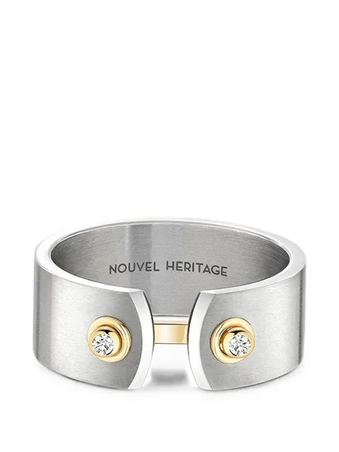 Nouvel Heritage Paris From The Sky Mood diamond ring Silver NH71038Y