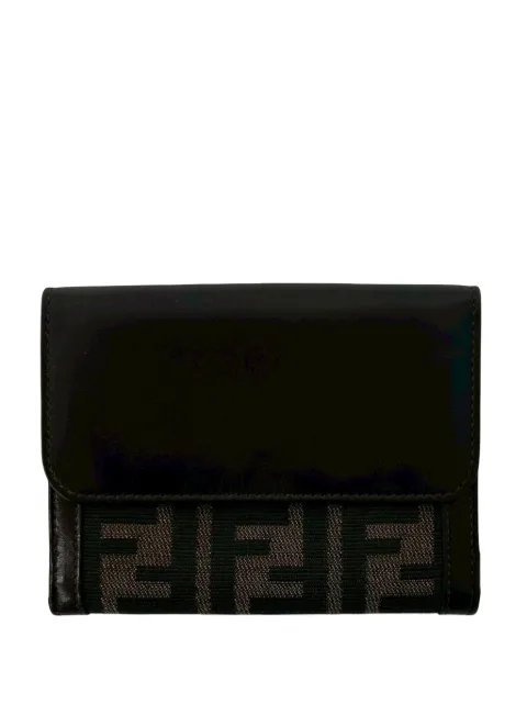 Fendi Pre-Owned 2000-2010 Zucca Canvas and Leather Bifold Wallet small wallets Brown WSQ5NYWCS1GEUW9D