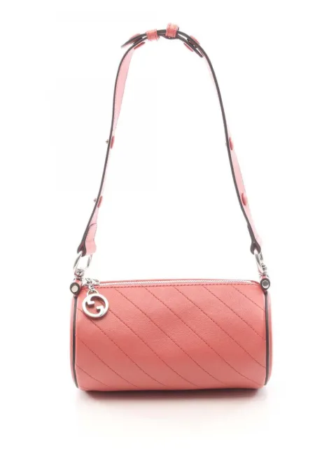 Gucci Pre-Owned 2022-2024 Mini Leather Blondie Barrel shoulder bag Pink EMFKDW1M9WD05QOQ