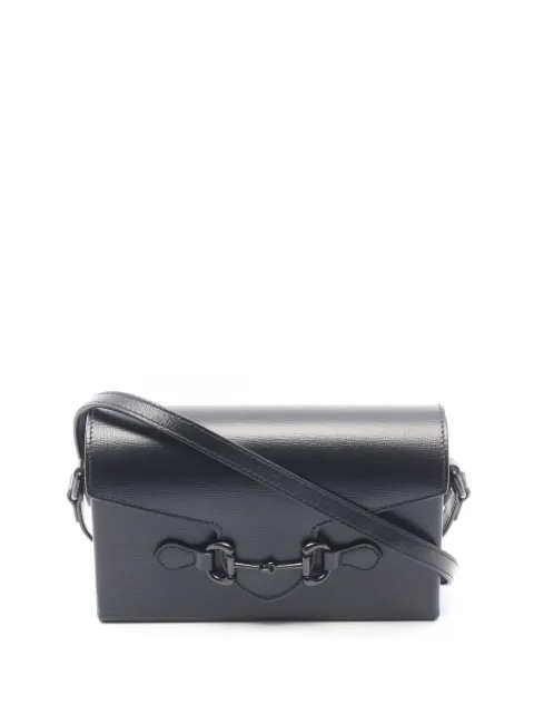 Gucci Pre-Owned 2016-2026 1955 Horsebit shoulder bag Black GP2UE6JHYEO6MCUI