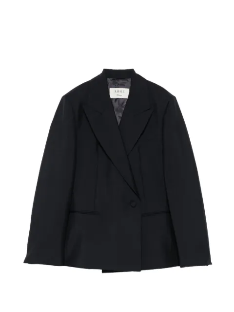 Róhe peak-lapels double-breasted blazer Black 8191195