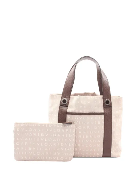 Bvlgari Pre-Owned 2010-2026 Canvas Logomania tote bag Neutrals F2SM7NDGN0I0OI5I