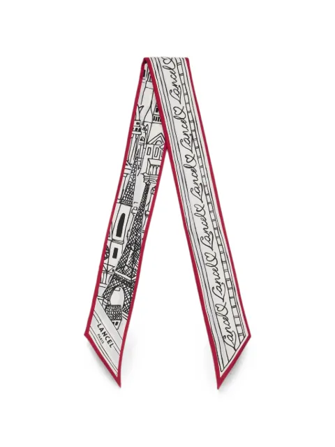 Lancel Paris a la Fenetre printed biface headband White A14137CLTU