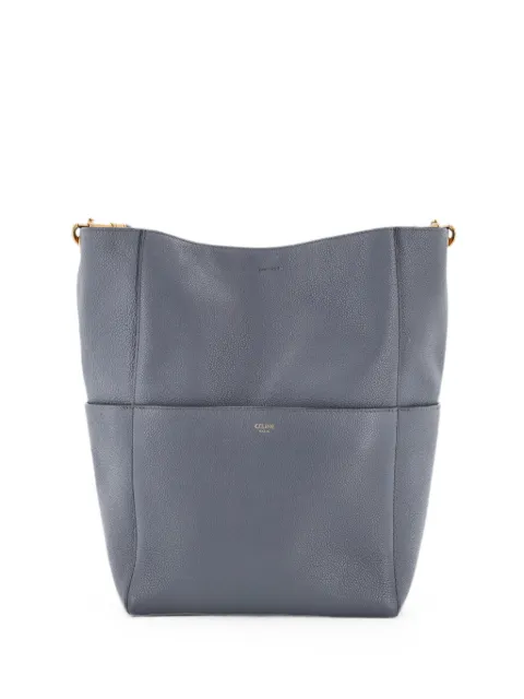 Celine Pre-Owned Sangle Seau Bag Calfskin Large shoulder bag Grey OHWFIB3L20AZOAUP