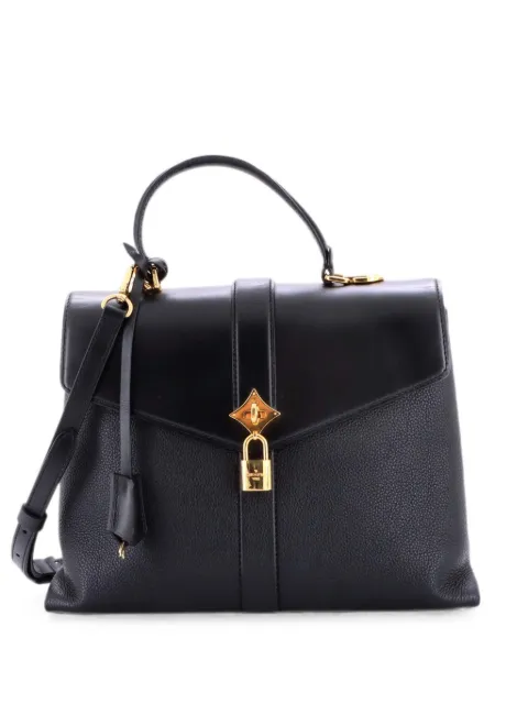 Louis Vuitton Pre-Owned Rose des Vents Bag Leather MM satchel Black J4FBXBFLPSGLCY0J