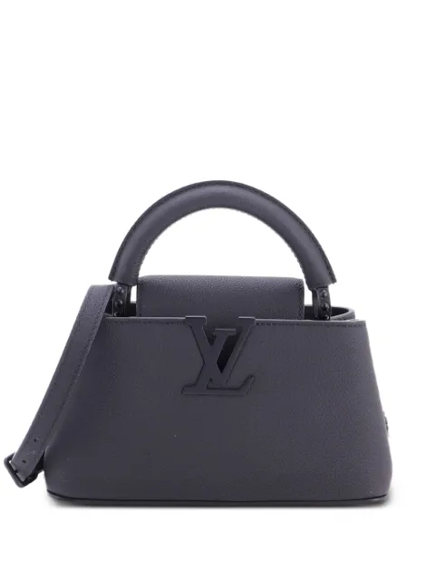 Louis Vuitton Pre-Owned Capucines East West Bag Leather Mini shoulder bag Black DP7S7P6U48UJCUI9