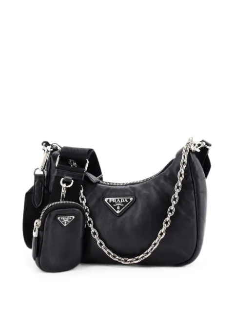 Prada Pre-Owned Re-Edition 2005 Nappa Leather Small shoulder bag Black CIXMF3RMRZQJF4YC