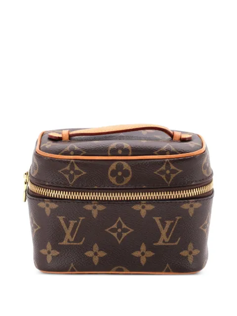 Louis Vuitton Pre-Owned Nice Vanity Case Monogram Canvas Nano pouch Brown V4AL2JPIOLBPIE95