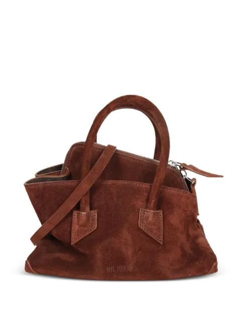 The Attico mini La Passeggiata suede handbag Brown 260WAH0006LBT007AA850