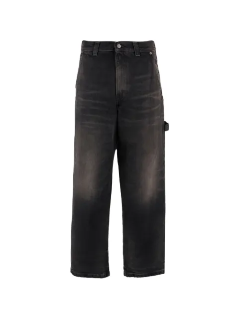 Haikure washed-finish straight-leg jeans Grey HEW03376DF119