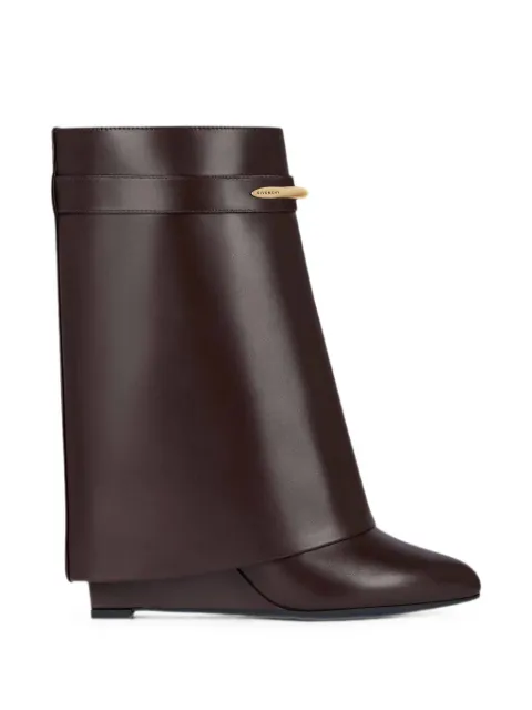 Givenchy Shark Lock wedge boots Brown BE605LE1J71