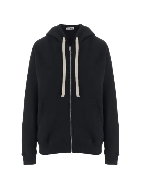 Jil Sander logo-print zip-up hoodie Blue J02HG0106J20128