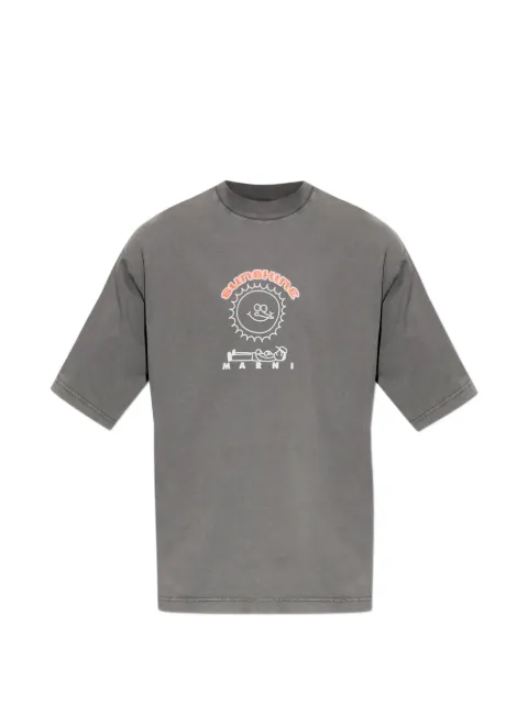 Marni graphic-print T-shirt Grey HUJY0223GPUSCZ30
