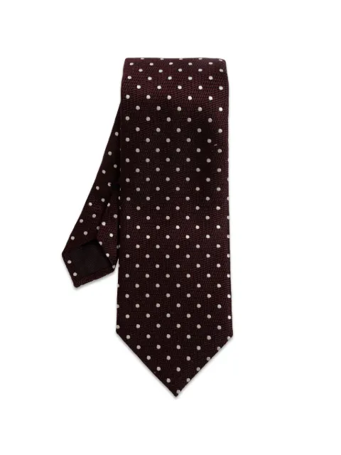 TOM FORD polka-dot silk tie Red STE001S0362