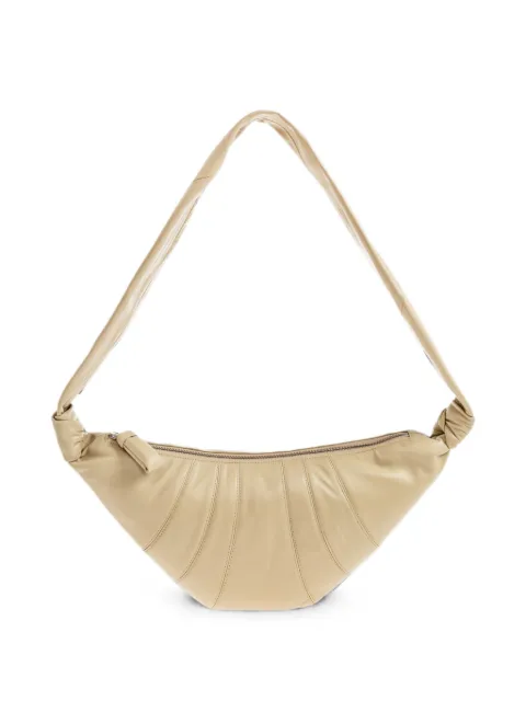 LEMAIRE Croissant leather shoulder bag Neutrals BG0001LL095