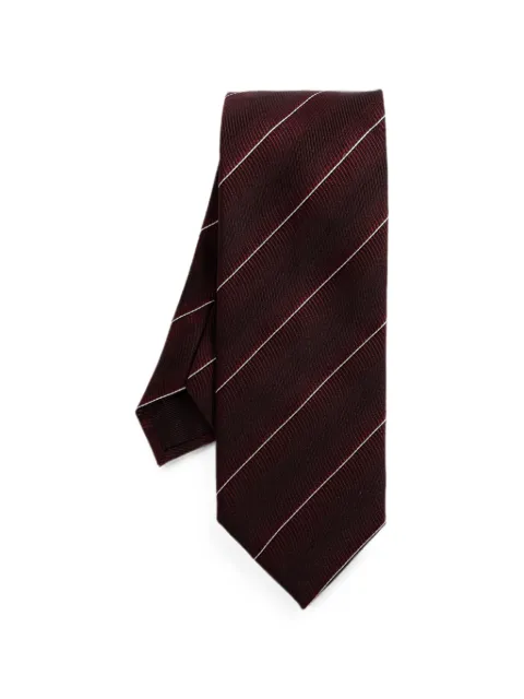 TOM FORD diagonal-stripe silk tie Red STE001S0352