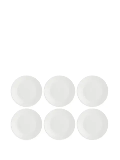 LA PORCELLANA BIANCA Essenziale coup plates (set of six) White P00420003C