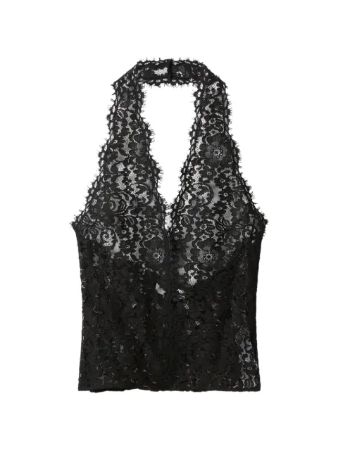 Stella McCartney halterneck lace top Black 6T03023IP313