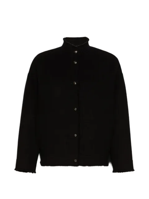 Max Mara double jersey wool bomber jacket - black Black 2621046132600