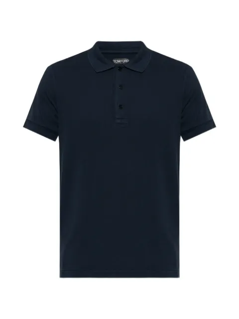 TOM FORD short-sleeve polo shirt Blue JPS011JMT013
