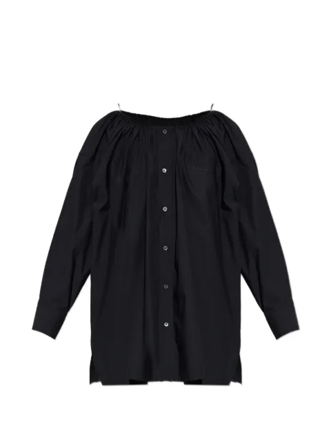 Alexander Wang off-shoulder button-up mini dress Black 1WC32660750