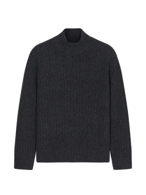 Closed ribbed-knit sweater Black C8608098U22