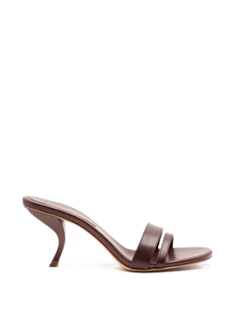 GIABORGHINI double-strap square-toe sandals Brown MARIE4710