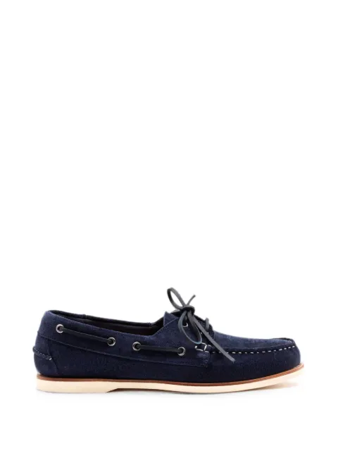 Berwick Shoes lace-up suede boat shoes Blue 5604BLU