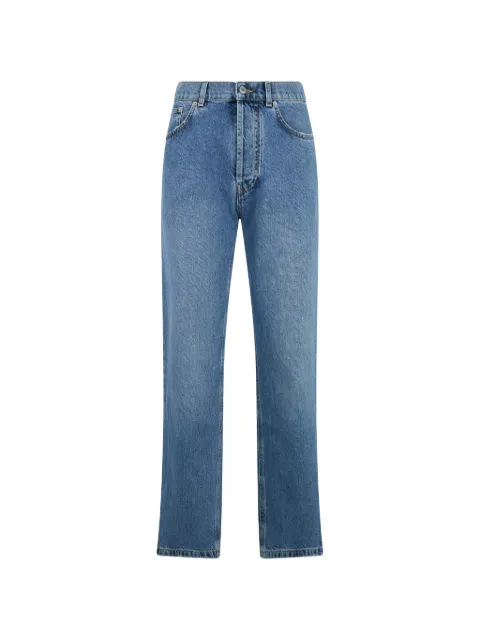 Moschino button-up straight-leg jeans Blue A03719981