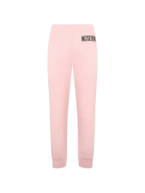 Moschino logo-print track pants Pink A03405528
