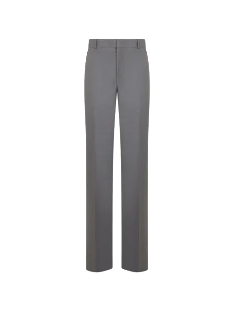 Moschino high-waisted slim-fit trousers Grey A03709979