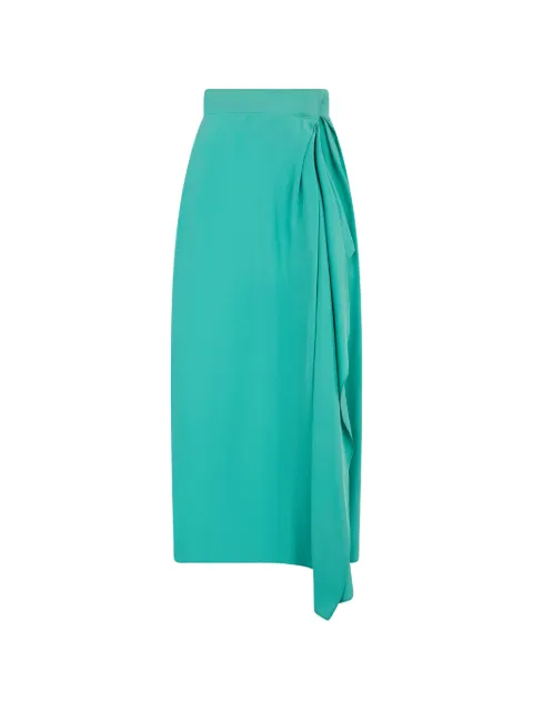Alberta Ferretti high-waist midi dress Green A01030118