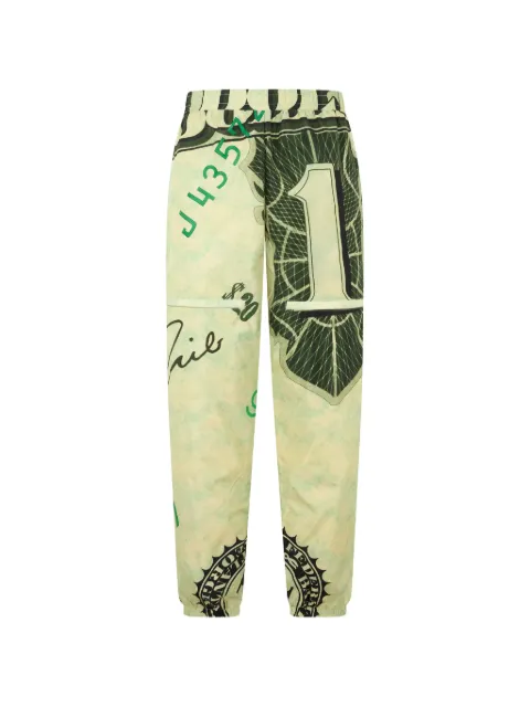 Moschino graphic-print track pants Neutrals A03087051