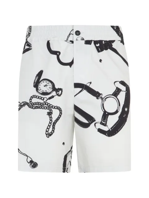 Moschino graphic-print shorts White J03527059