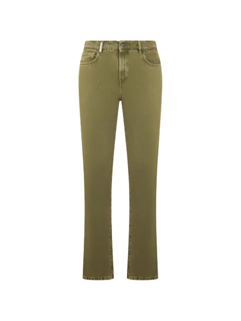 Moschino button-up straight-leg jeans Green A03257020