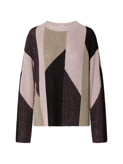 LIU JO sweater with lamé inlays Pink WF6046MS92P
