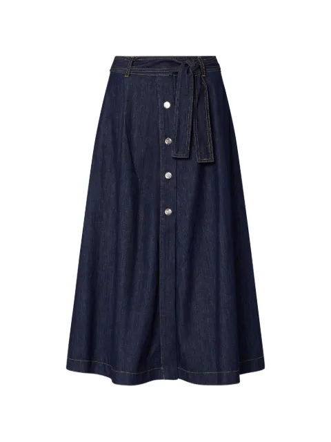 LIU JO long denim skirt Blue UF6100D0268