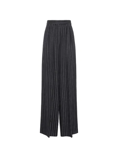 Max Mara pinstriped wide-leg trousers Grey 2621786071600