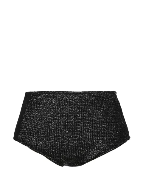 Muller Of Yoshiokubo Raffia high-waist bikini bottoms Black MLB00903MLB00903