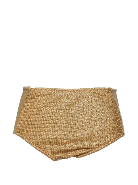 Muller Of Yoshiokubo Raffia high-waist bikini bottoms Neutrals MLB00903MLB00903