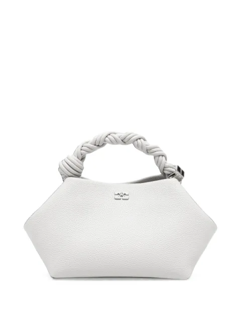 GANNI Bou small grain top handle bag Neutrals C2100049